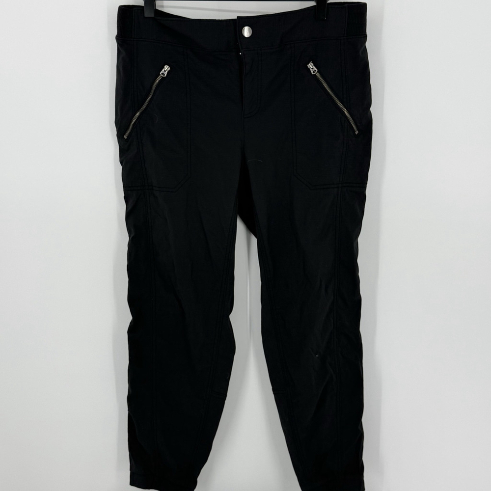 Athleta Trekkie Crop Jogger Pants Black Women’s Size 14